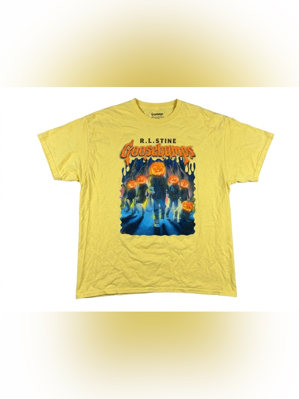 Goosebumps R.L. Stine Attack of the Jack-O'-Lanterns T-Shirt Mens XL Halloween